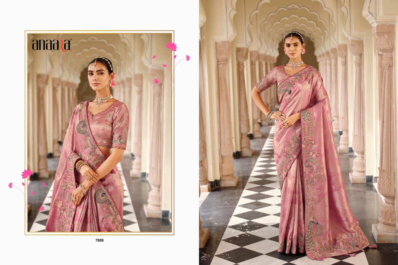 Anaara 7801 Series By Tathastu 7801 To 7812 Series Indian Traditional Bridal Wear Collection Beautiful Stylish Fancy Colorful Party Wear & Occasional Wear Silk Sarees At Wholesale Price